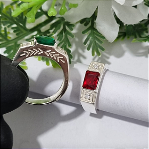 Anel formatura  prata masculino premium