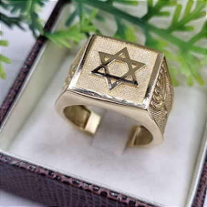 Anel estrela de Davi  moeda antiga