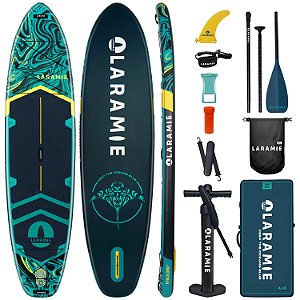 Prancha Stand Up Inflável 11.6' + Kit Laramie Kit-xgreen