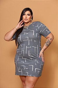 Vestido Curto Estilo Camisetão