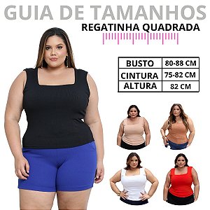 Regata Ribaninha Decote Quadrado