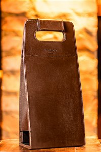 PORTA VINHO DE COURO