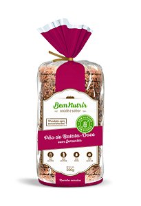 Pão de Batata-Doce com Linhaça e Gergelim sem Glúten e sem Lactose