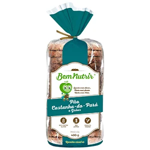 Pão de Castanha-do-Pará e Grãos