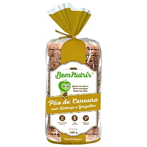 Pão de Cenoura com Linhaça e Gergelim sem Glúten e sem Lactose