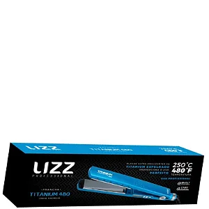 Chapa Lizz Titanium 480 Biv – Prancha De Cabelo Profissional Com Tecnologia Titanium, 480ºF, Bivolt.