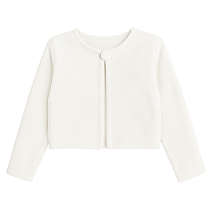 Bolero Plush Branco Infantil Juvenil 4 ao 16