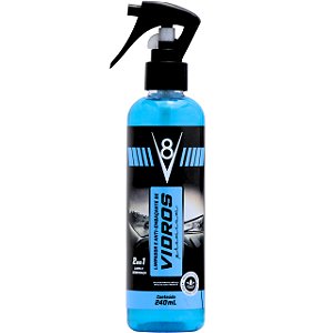 Limpador de vidros automotivo anti-embaçante V8 240 mL