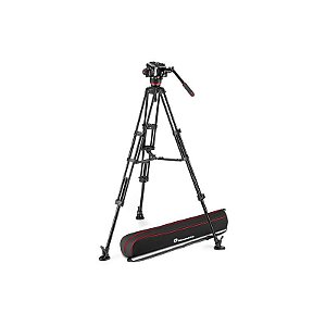 Manfrotto MVK504X TWINMA – Cabeça de Vídeo 504X com Tripé Duplo em Alumínio