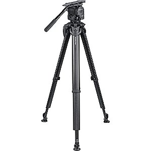 OConnor 1040 Cabeça Fluida e Tripé flowtech 100 com Alça e Case