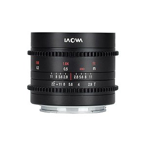 Lente Cine Laowa 9 mm T2.9 Zero‑D (Montagem Sony E)