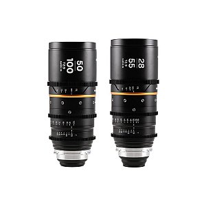 Laowa Kit Zoom Anamórfico Nanomorph S35 28‑55 / 50‑100 mm T2.9 FLARE ÂMBAR PL