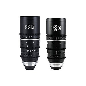 Laowa Kit Zoom Anamórfico Nanomorph S35 28‑55  50‑100 mm T2.9 Flare Azul PL