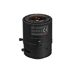 Tamron lente varifocal 4–12 mm C‑Mount com íris manual e correção IR