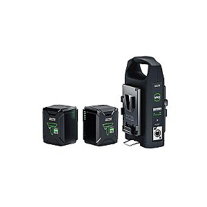 Anton Bauer Kit Titon Micro 150 V-Mount (2 × 140 Wh) com Carregador VM2 Dual