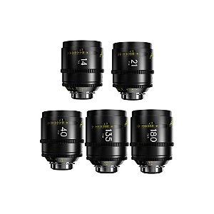 Kit 5 Lentes Prime Cine DZOFilm Arles FF/VV (14-21-40-135-180mm, ARRI PL)