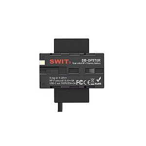 SWIT DB-DF570R Dummy Battery Dual NP-F570 Rotativa com USB-C
