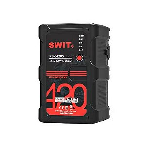 SWIT PB-C420S Bateria V-Mount 420Wh de Alta Capacidade