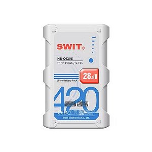 SWIT HB-C420S Bateria V-Mount 28.8V 420Wh Alta Potência