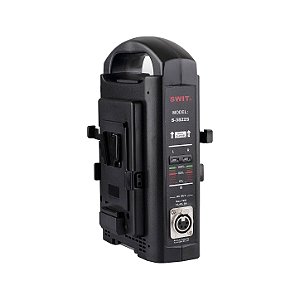 SWIT S-3822S Carregador Rápido V-Mount de 2 Canais com Saída Adaptadora