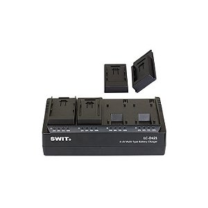 SWIT LC-D421 Carregador DV Multiformato de 4 Canais