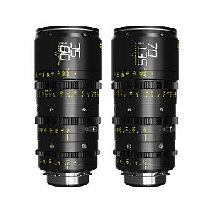 DZOFilm Catta Ace FF 35-80mm e 70-135mm T2.9 Kit de Lentes Cine Full Frame com Montagem ARRI PL