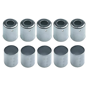 Caneca Clip 1/2 Mangueira Ar Alumínio Pacote 10 Peças - 10mm