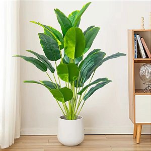 Planta Artificial Realista Estrelicia, Folhas de Bananeira, Plantas para Decoração de Casa, Escritório, Cozinha, Sala De Estar
