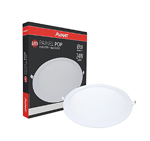 PAINEL LED AVANT 24W REDONDO 6500K EMBUTIR