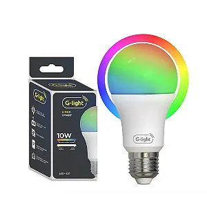 LÂMPADA G-LIGHT SMART WIFI LED DIMERIZÁVEL 10W E27 BIVOLT ALEXA