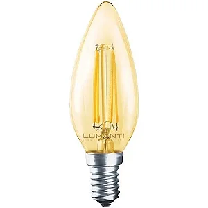 LÂMPADA LUMANTI FILAMENTO VELA LED 4W 2400K