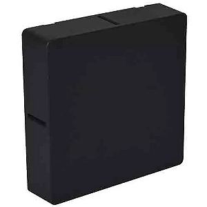 ARANDELA BLUMENAU CLEAR LED CROSS PRETA 6W 3000K IP65