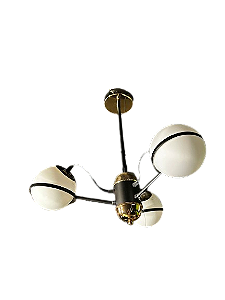 PENDENTE SINDORA METAL GLOBO TRIPLO LEITOSO  DCD1313/3
