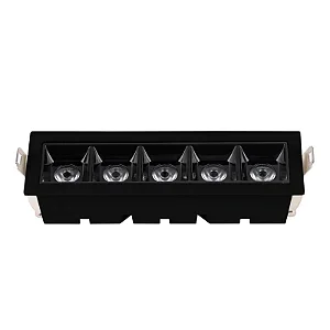 SPOT LUMINATTI DOT LIGHT CONCENTRADO EMBUTIR PRETO 10W 3000K 550 LUMENS