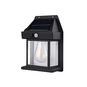 ARANDELA SOLAR AAATOP C/ SENSOR 1W 3000K 600 LUMENS IP65