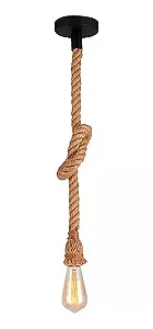 PENDENTE NITROLUX CORDA RETRÔ CARAMELO 1,5 M E-27