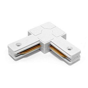 CONECTOR EMENDA LUMANTI TIPO L 90 GRAUS PARA TRILHO BRANCO