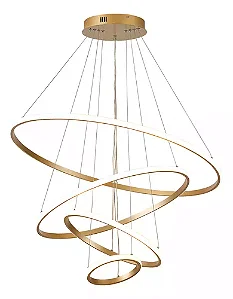 PENDENTE NITROLUX LP 404D 4 ARCOS DOURADO 86W 6020 LUMENS 4000K