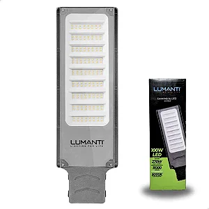 LUMINARIA LUMANTI URBE LED 100W 5000K 11000 LUMENS AUTOVOLT PESCOÇO 50,8MM INTERNO