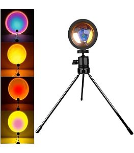 LUMINARIA SUNSET PROJECTION POR DO SOL USB ARCO IRIS