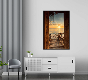 QUADRO DECORATIVO PAISAGEM 50X70CM SEM VIDRO
