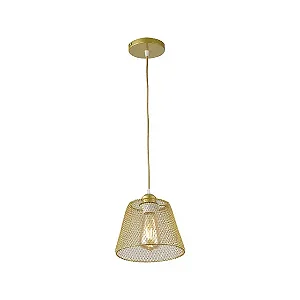 PENDENTE NORDECOR 2603 TEOL E27 DOURADO