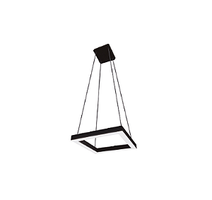 PENDENTE ENERLUX 15014 SQUARE PRETO 34W 3000K