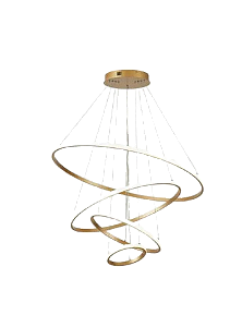 PENDENTE NITROLUX LP-404A 4 ARCOS DOURADO 86W 3000K