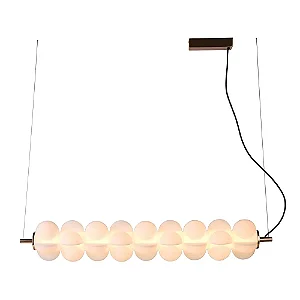 PENDENTE BELLA ML018 CLOUD BRANCO/ DOURADO 18X109X18CM 40W 3000K 2200LM