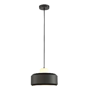 PENDENTE BELLA SUT1PD01PT035 PRETO 35X25CM VIDRO/ ALUMÍNIO-27