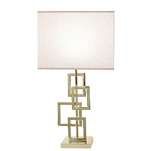 ABAJUR BELLA GL021G BALANCE DOURADO 19X16X48CM 1X40W E27 CUPÚLA EX2011BR