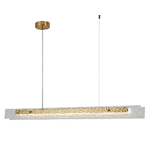 PENDENTE BELLA MAC1PD01TR120  MACCHIATO TRANSPARENTE E DOURADO 1XLED 20W
