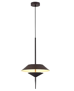 PENDENTE BELLA FLU1PD01MA030 FLUGO MARROM 30X50CM 1XLED INTEGRADO 10W 3000K 600LM IP20