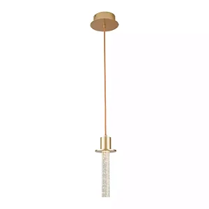 PENDENTE NORDECOR 2766 LED KALU 3W 3000K DOURADO FOSCO